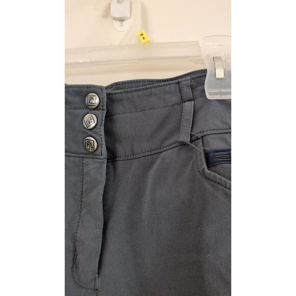 ROMFH 30R Riding Pants Gray with Blue Trim, Stain on leg - Picture 6 of 9